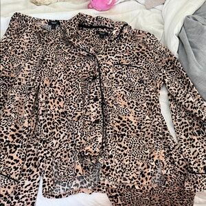 Women’s cheetah pajama set